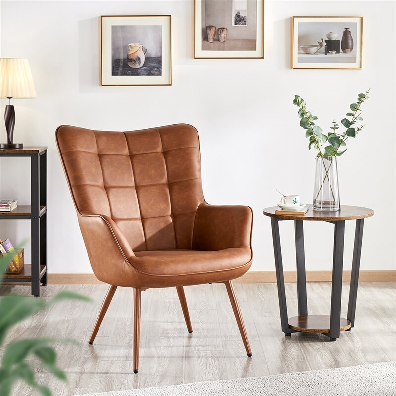 Steelside™ Aichele 28'' Wide Tufted Wingback Chair & Reviews | Wayfair